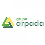 El logotipo del grupo arpada es un triángulo verde y amarillo.